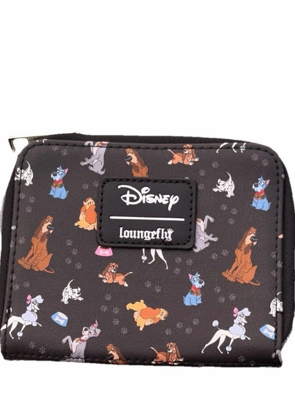 Loungefly Black Lady & the Tramp Character Mini Zip Wallet